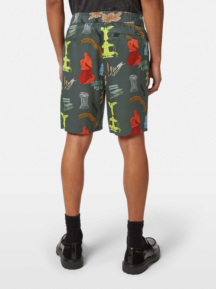 fave park printed relaxed fit bermuda short