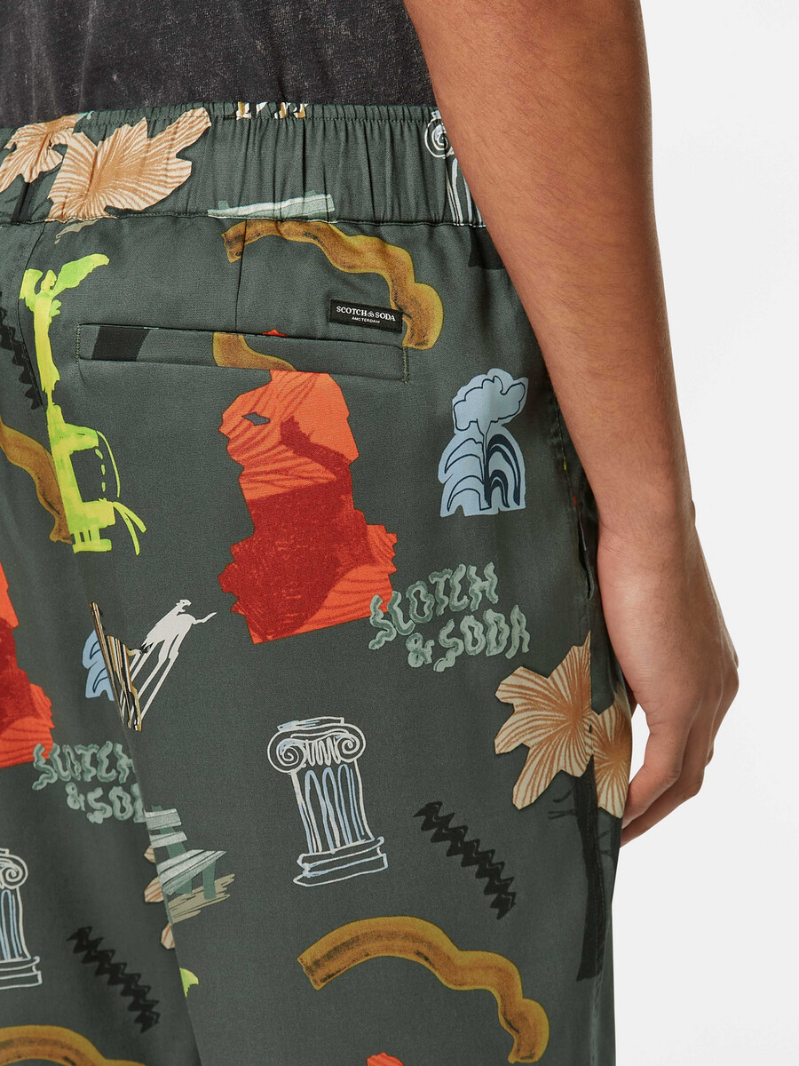 fave park printed relaxed fit bermuda short