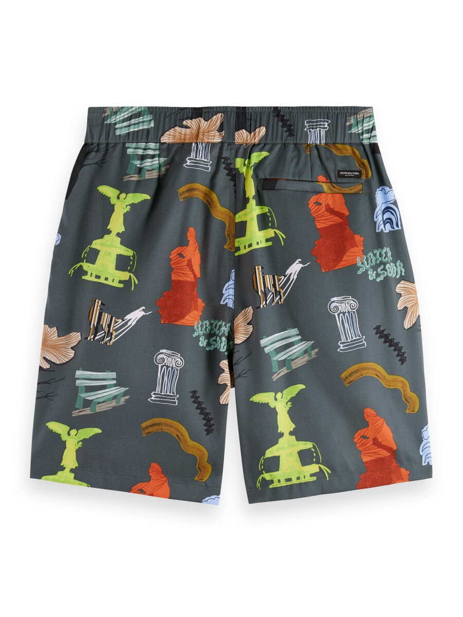 fave park printed relaxed fit bermuda short