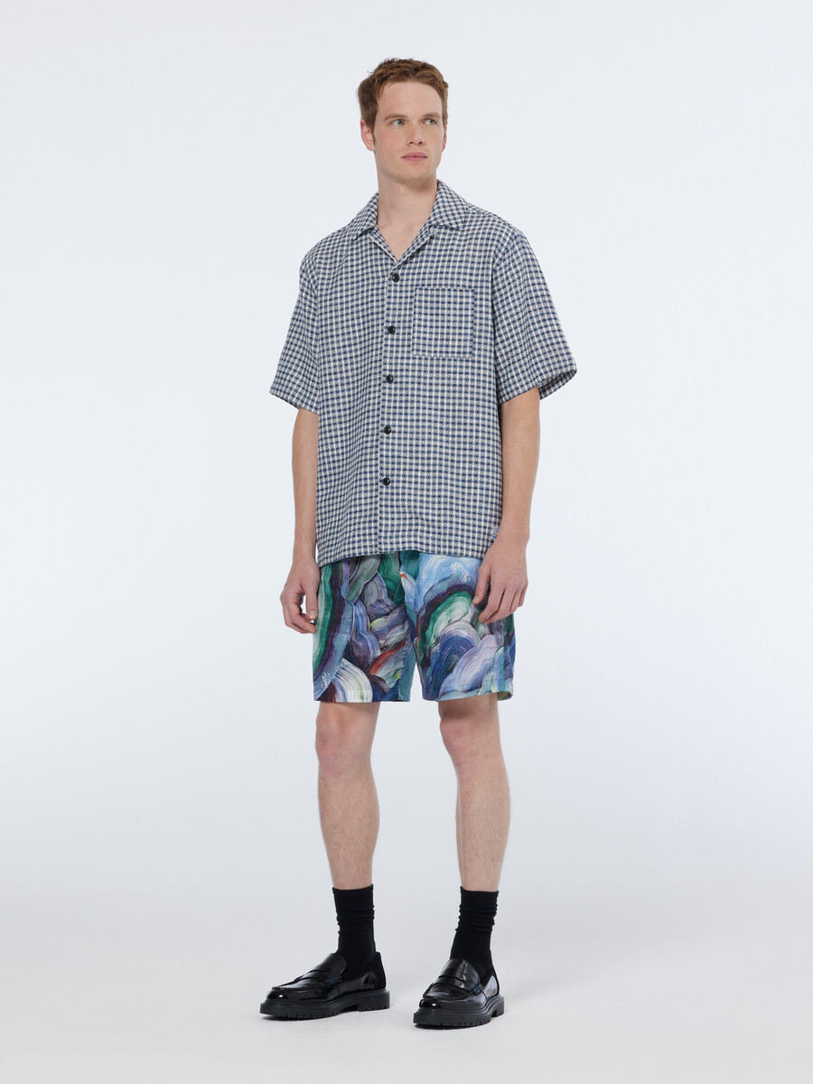 fave abstract print relaxed fit bermuda short