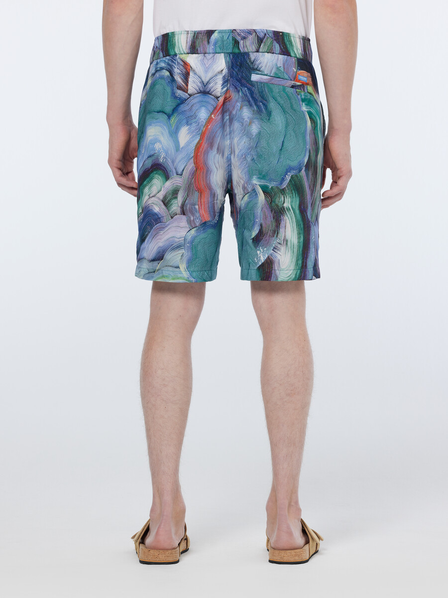 fave abstract print relaxed fit bermuda short