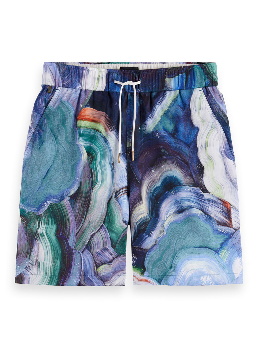 fave abstract print relaxed fit bermuda short