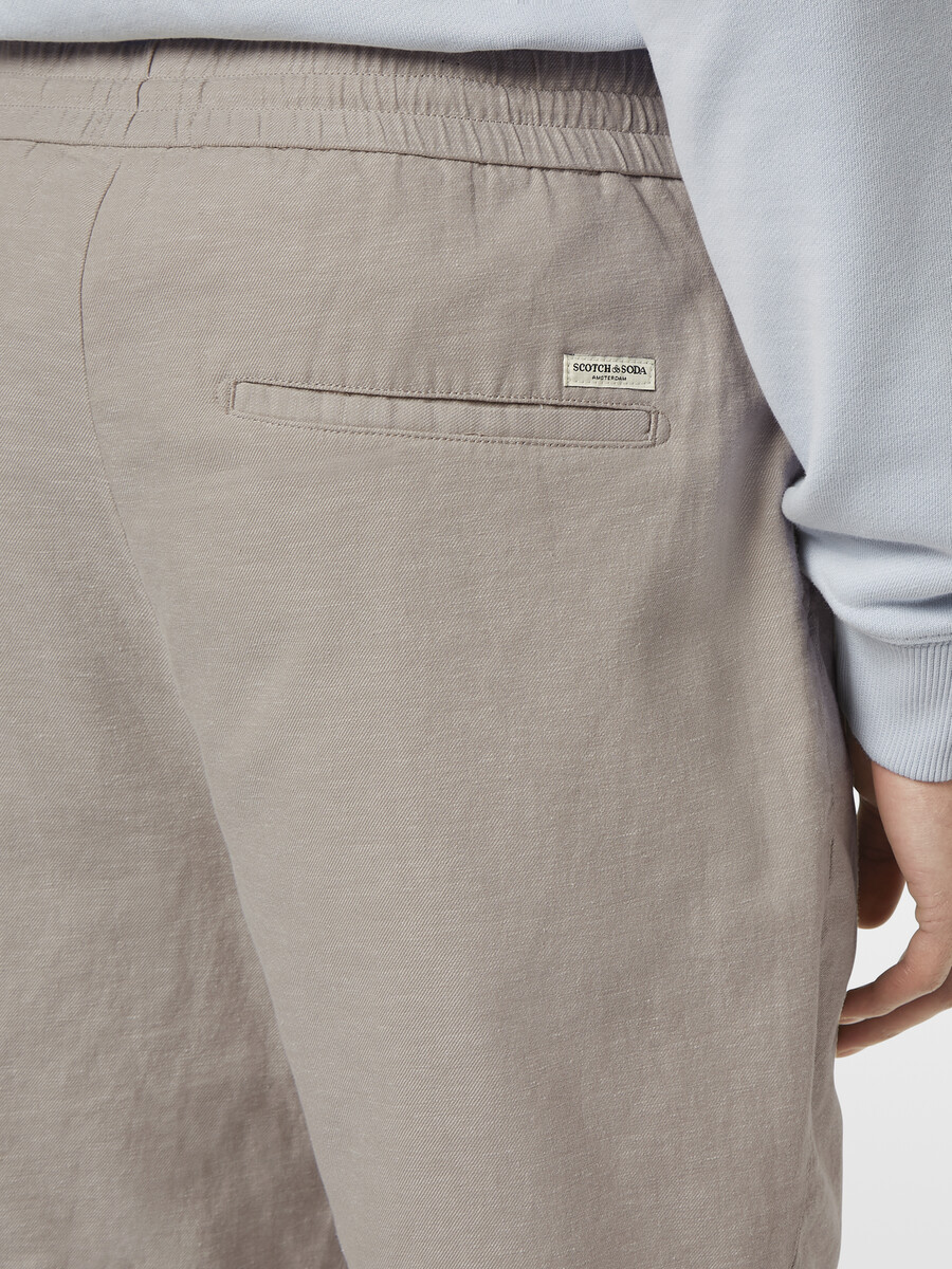 fave cotton-linen twill bermuda