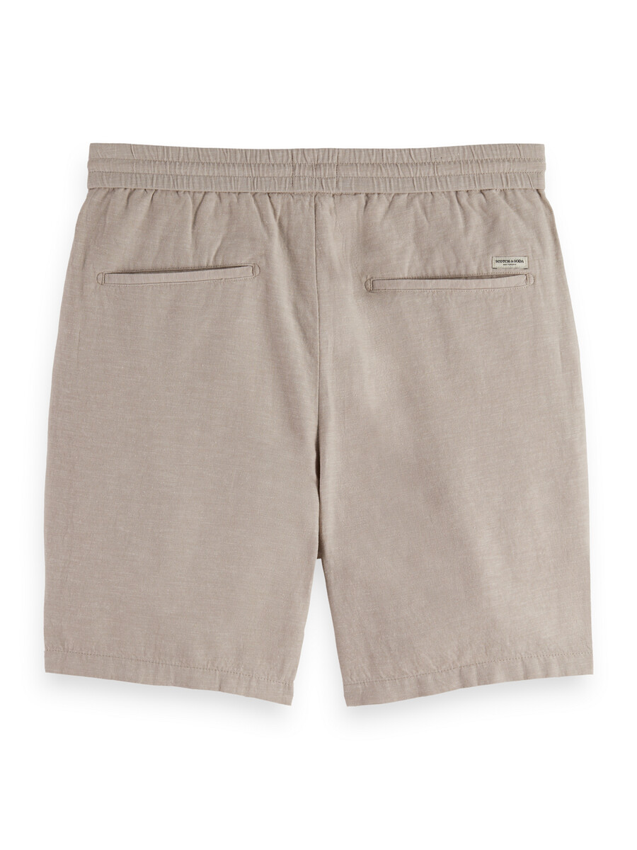 fave cotton-linen twill bermuda