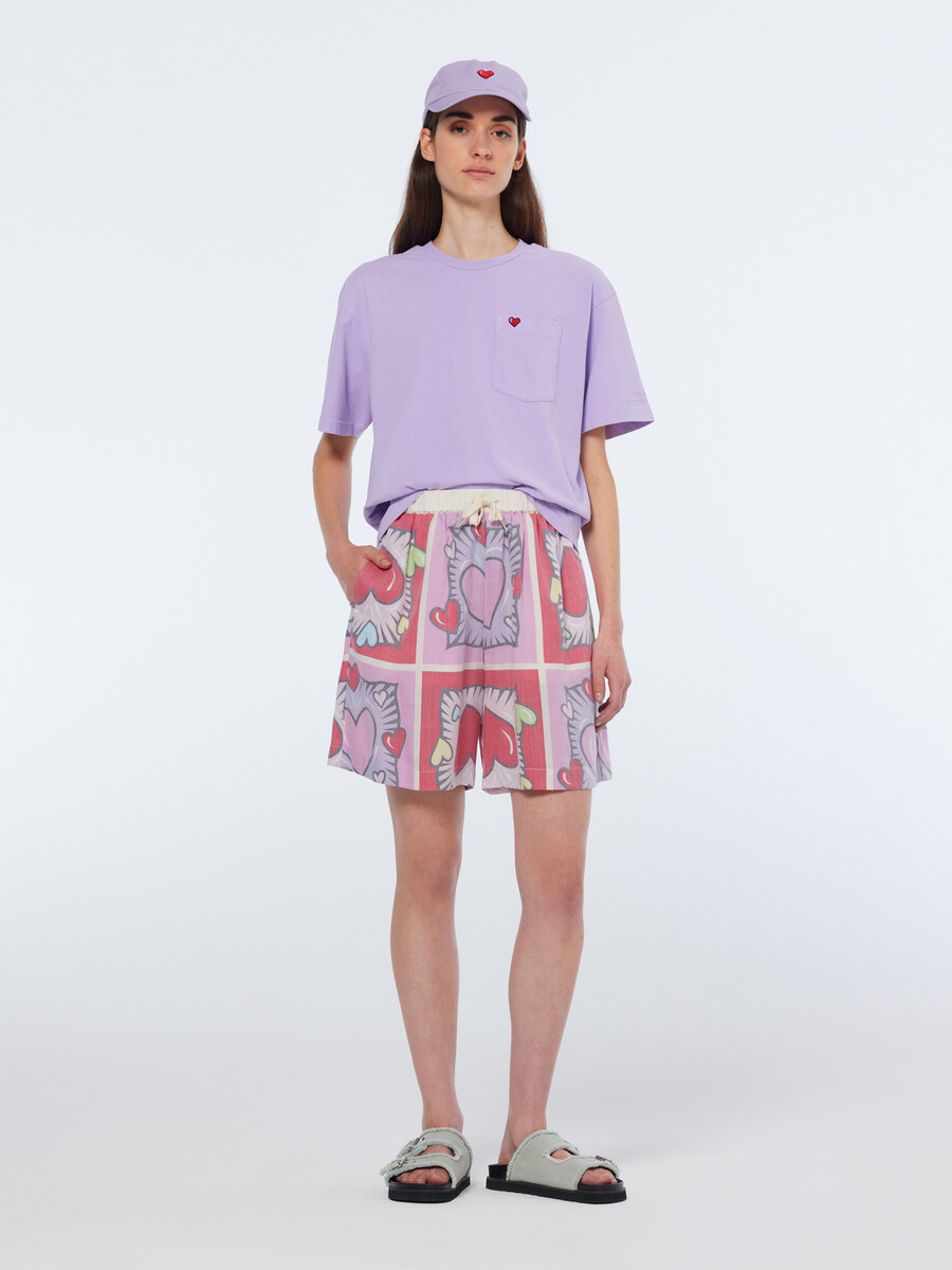 scotch soda x burton morris heart printed short