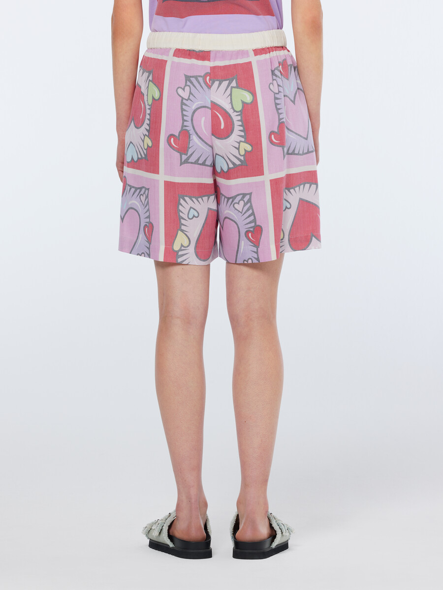 scotch soda x burton morris heart printed short