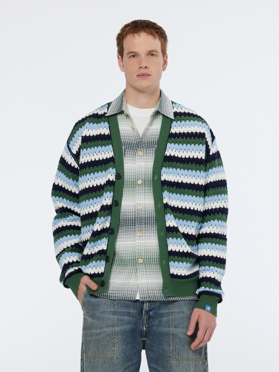 crochet drop shoulder cardigan