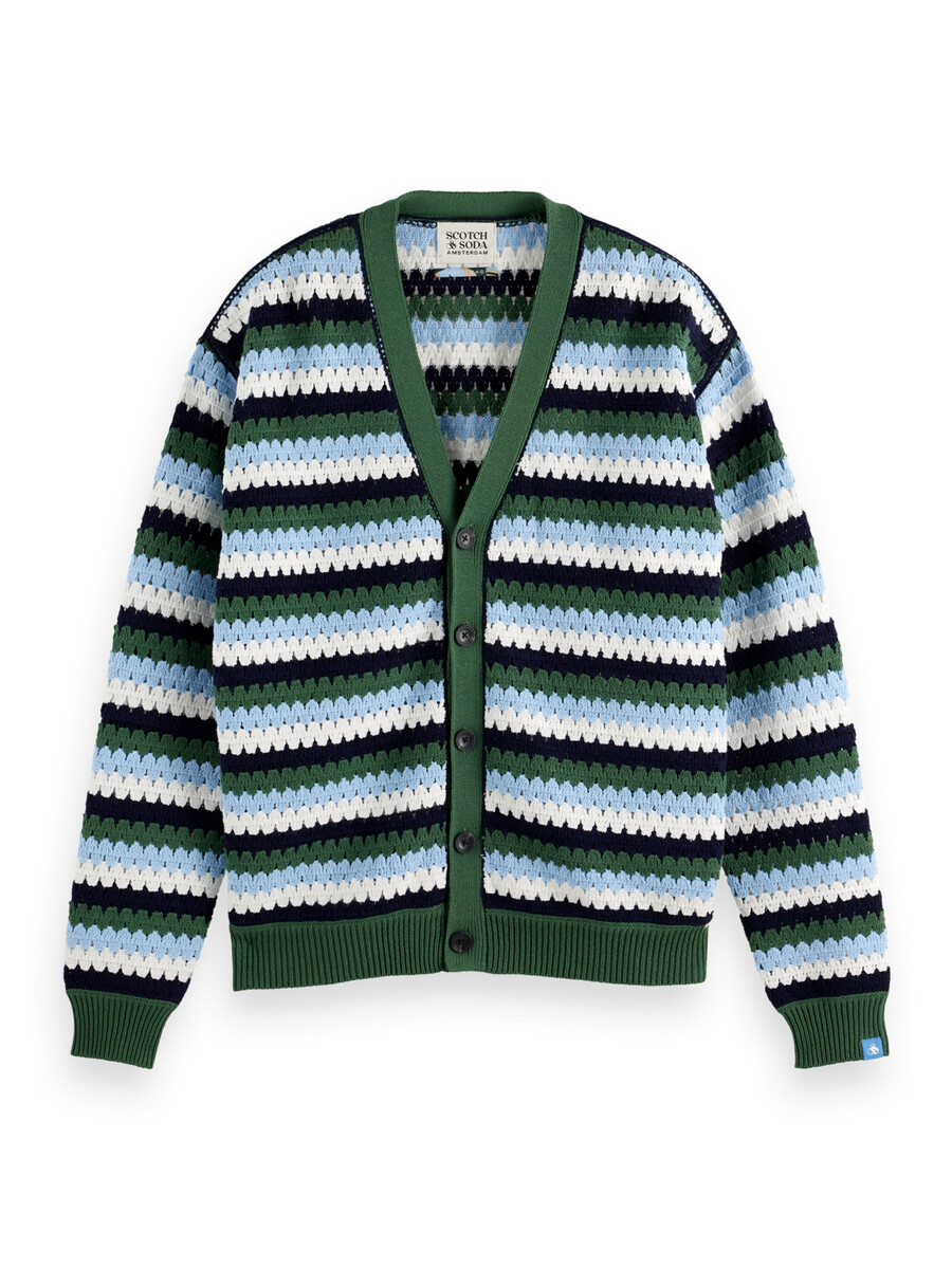 crochet drop shoulder cardigan