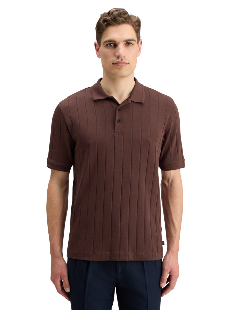rib knit polo