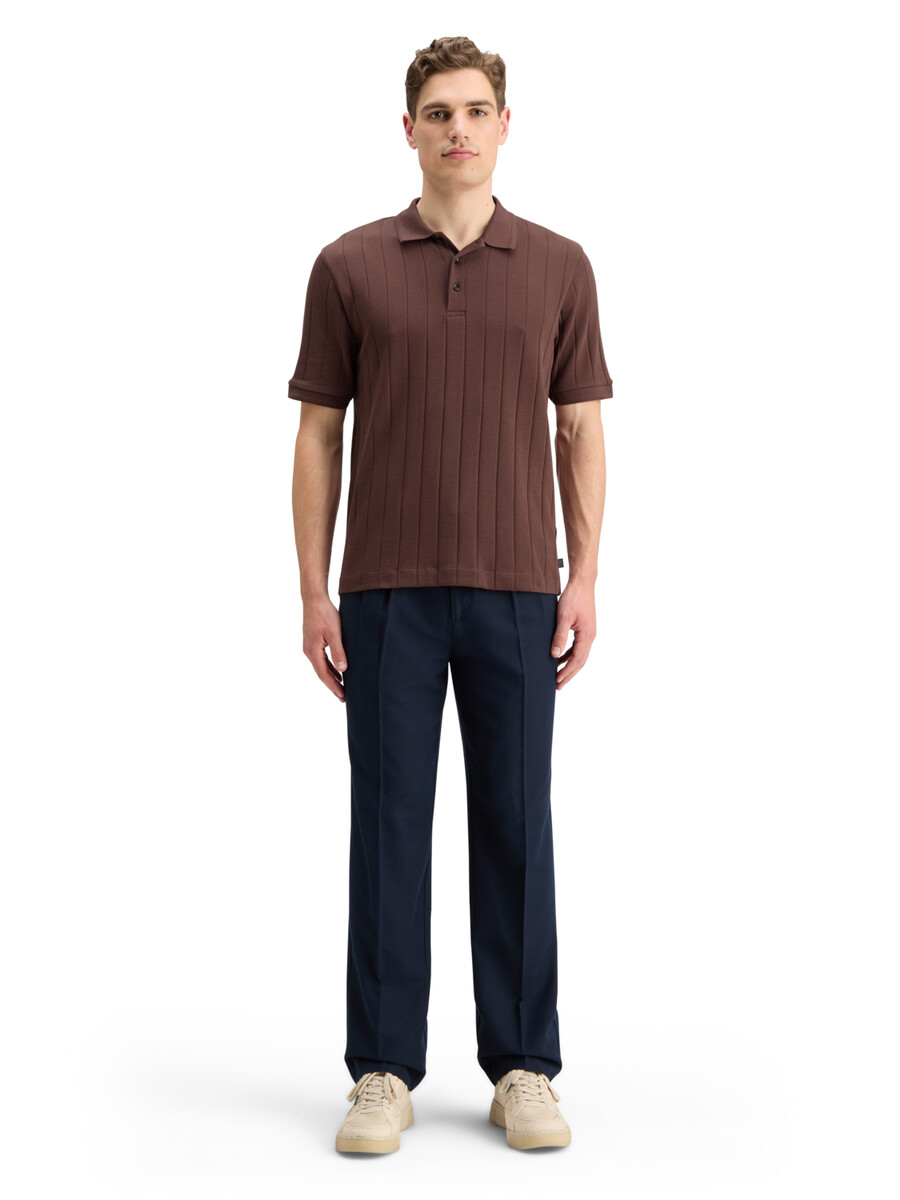 rib knit polo