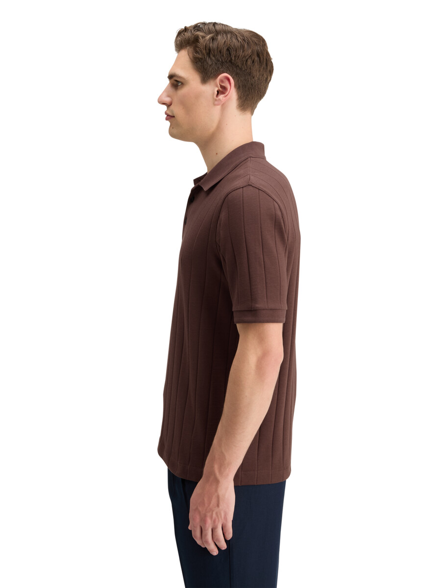 rib knit polo