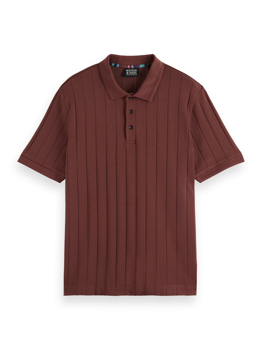 rib knit polo