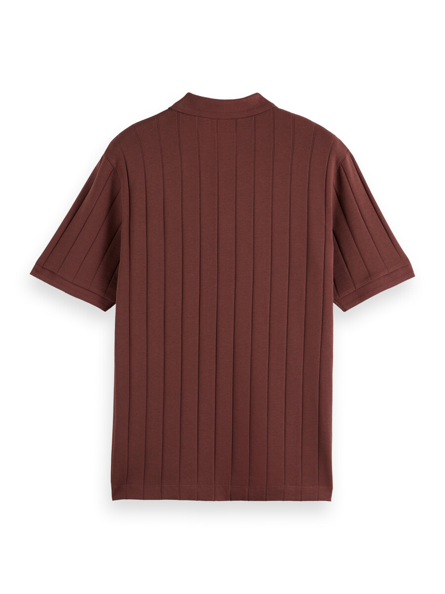 rib knit polo