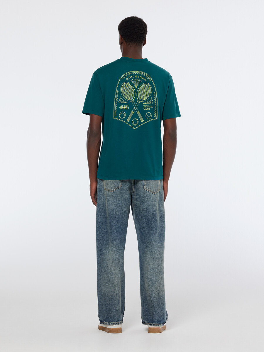 tennis club artwork relaxed fit t-shirt