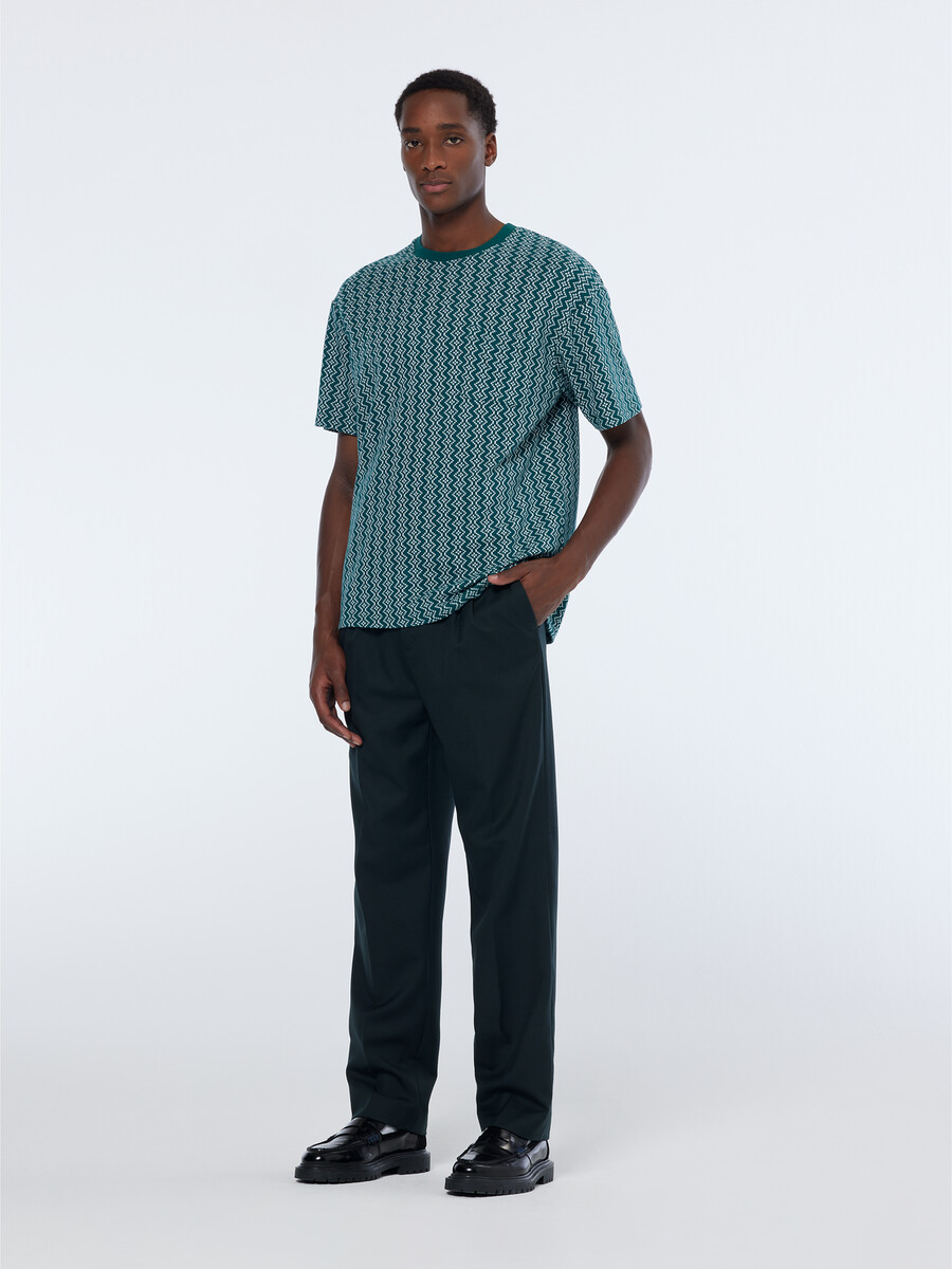 jacquard relaxed fit t-shirt
