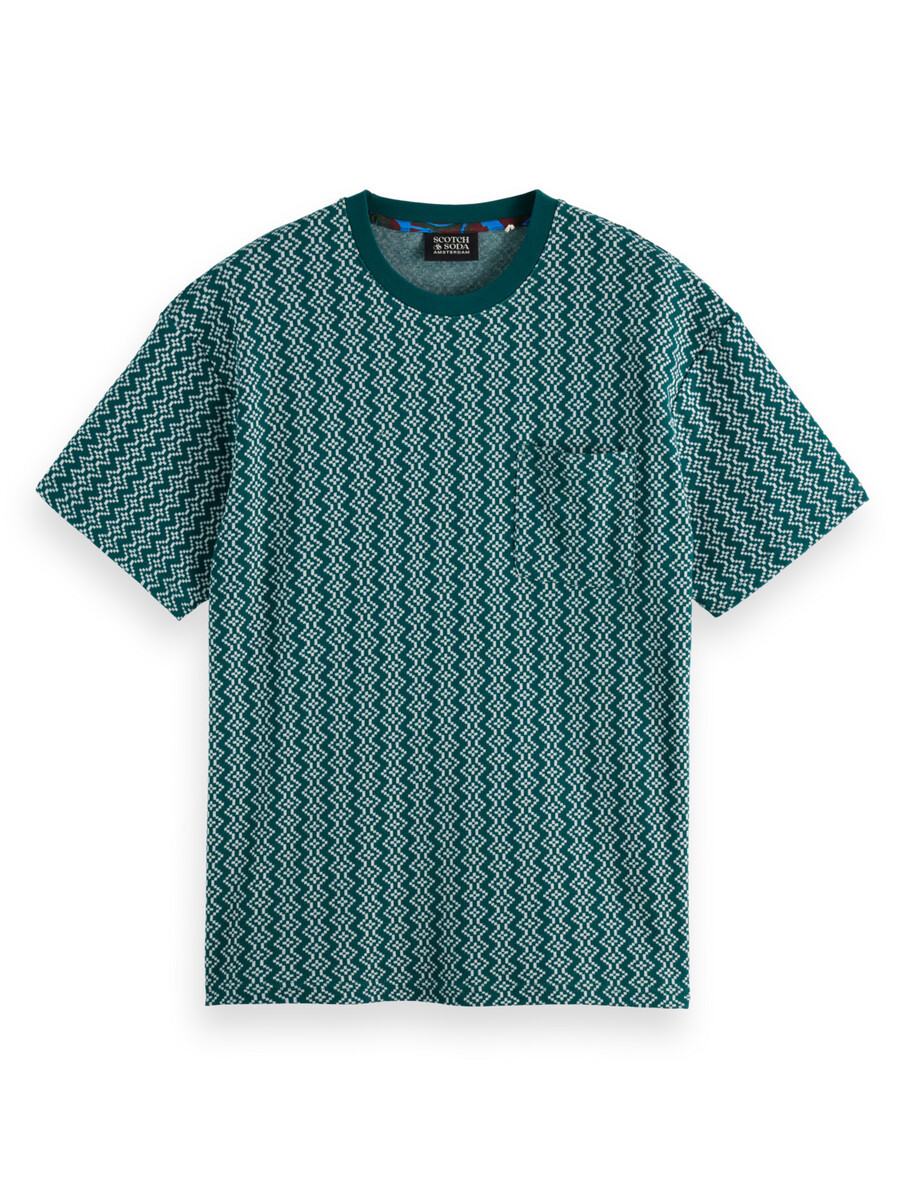 jacquard relaxed fit t-shirt