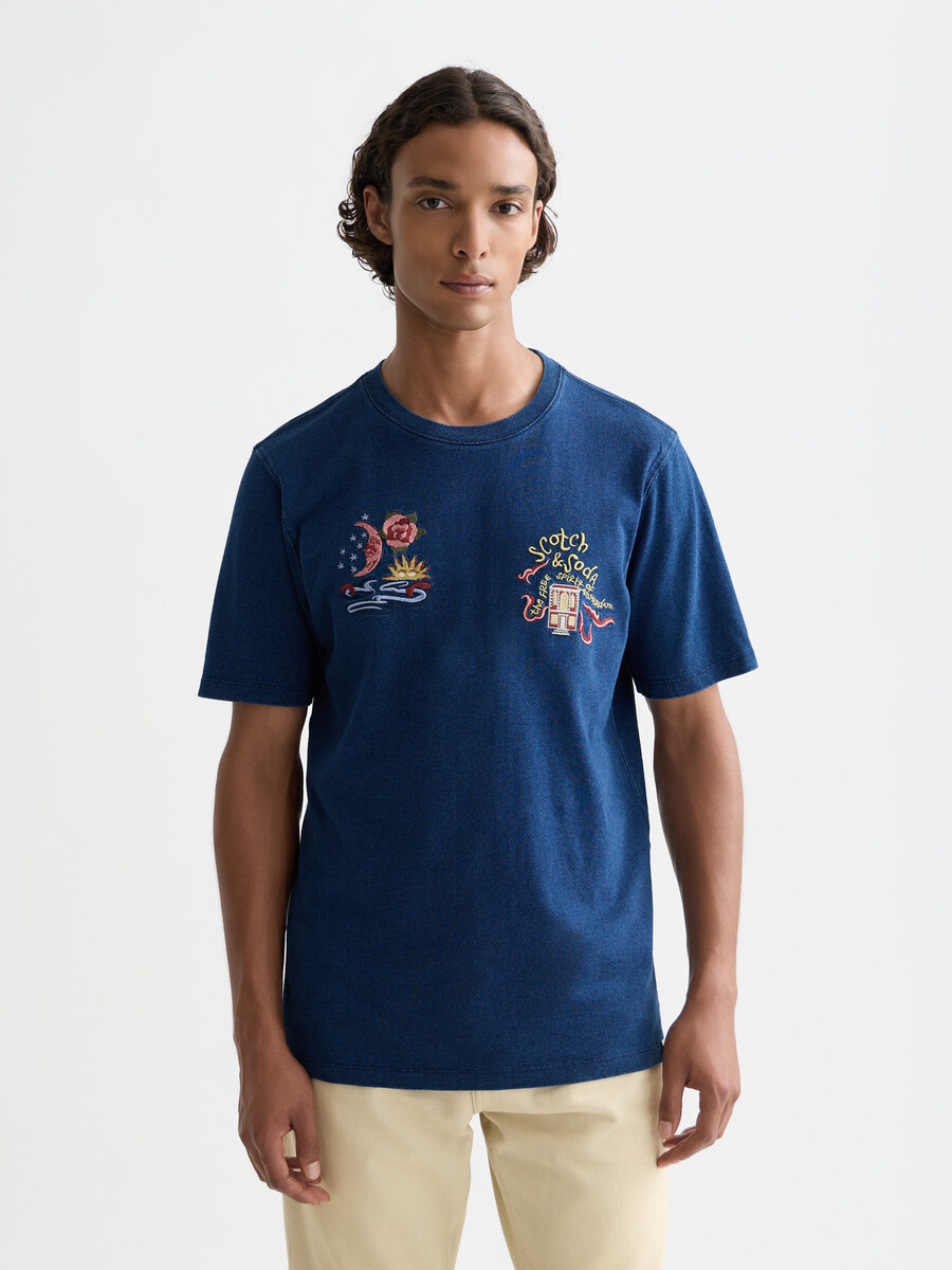 the 40th anniversary heroes relaxed-fit indigo t-shirt