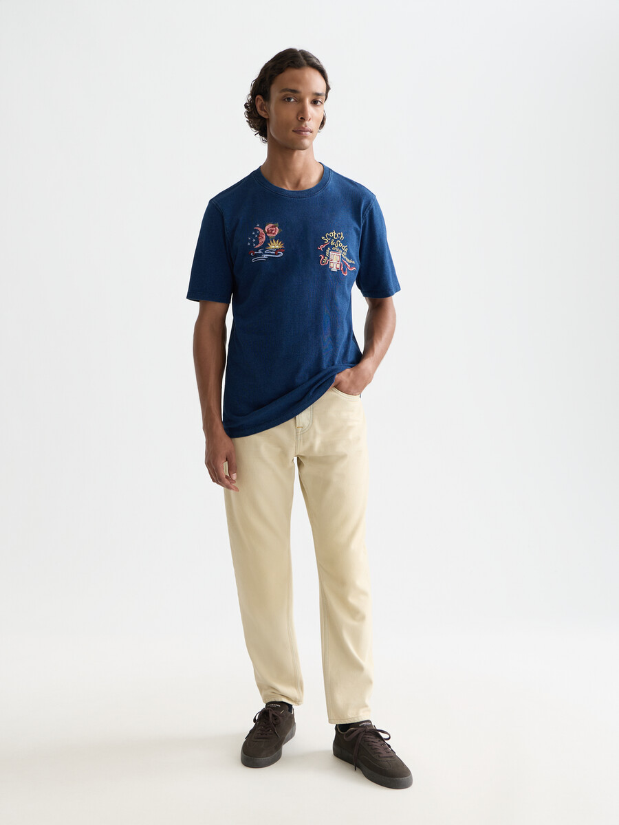 the 40th anniversary heroes relaxed-fit indigo t-shirt