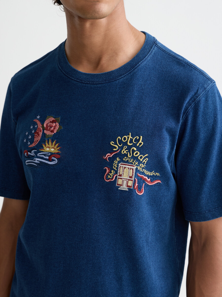 the 40th anniversary heroes relaxed-fit indigo t-shirt