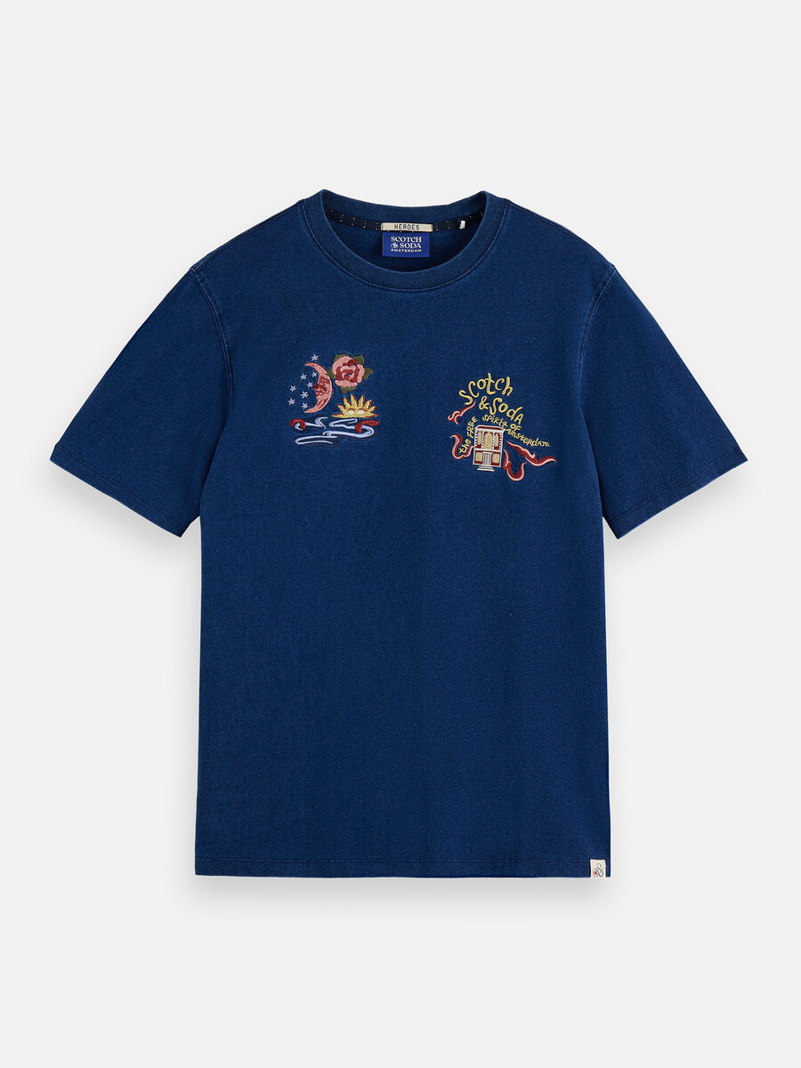 the 40th anniversary heroes relaxed-fit indigo t-shirt
