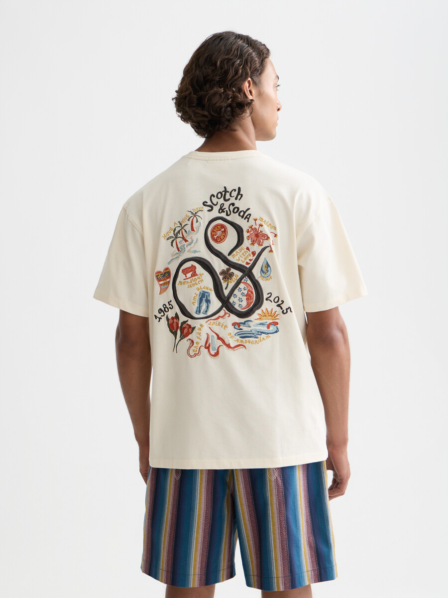 the 40th anniversary relaxed-fit embroidery t-shirt