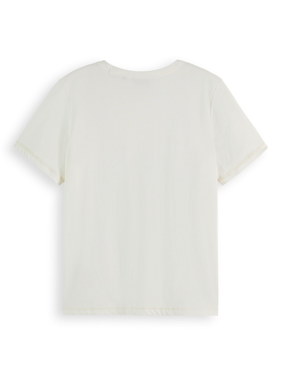 essentials — regular fit flatlock logo t-shirt