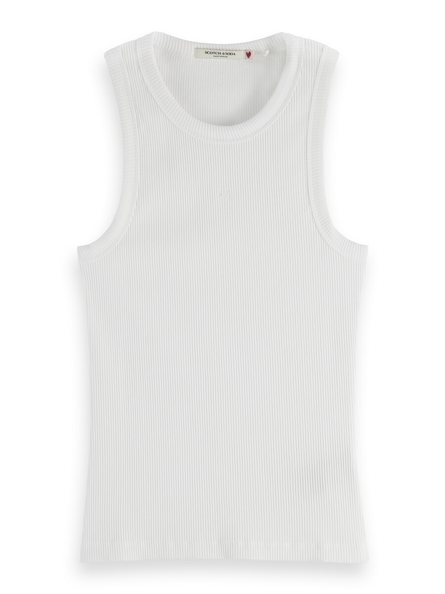 essentials — ribbed racer tank