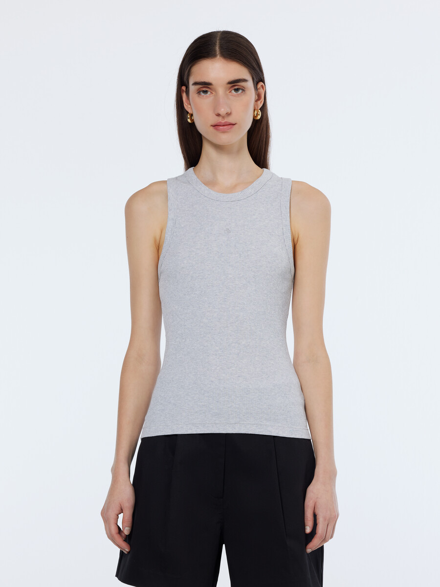 essentials — ribbed racer tank