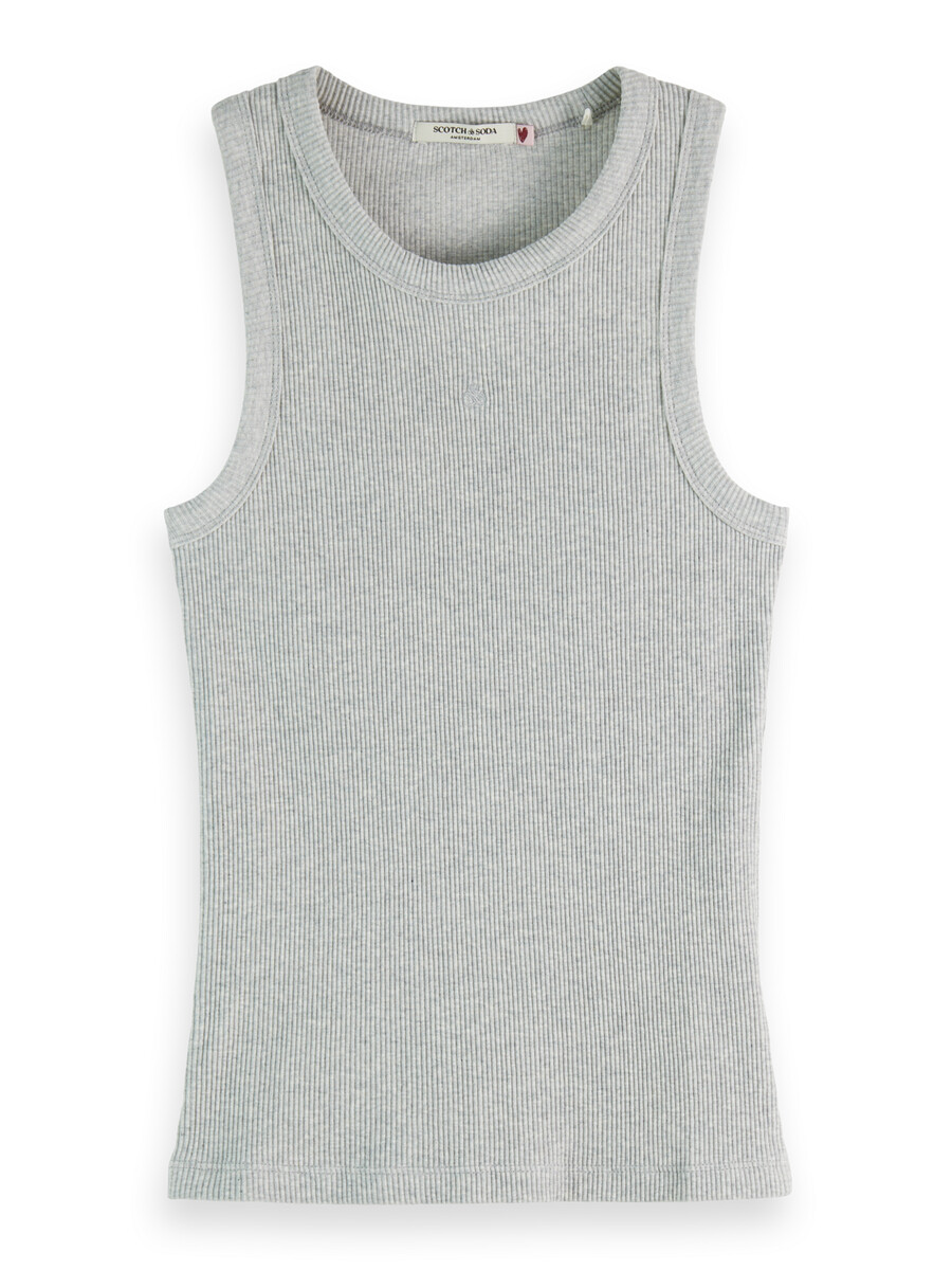 essentials — ribbed racer tank